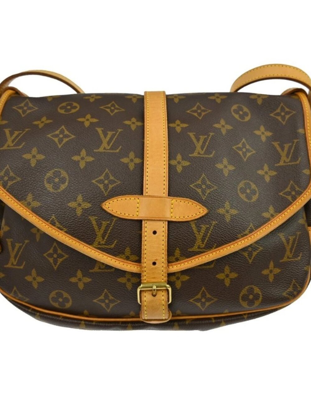 LOUIS VUITTON MONOGRAM SAUMUR 30 MESSENGER BAG M42256 MB1004 YQ07944